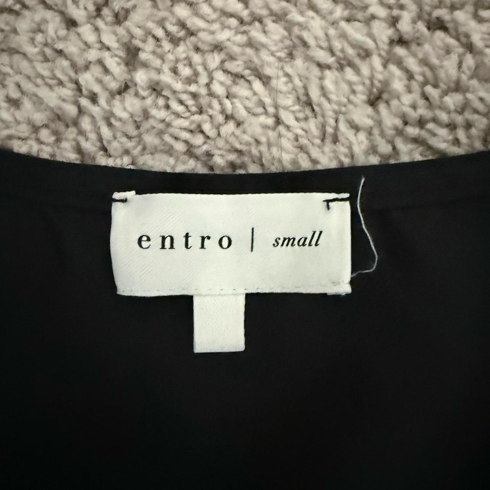 Entro Black Button-Down Blouse - image 3